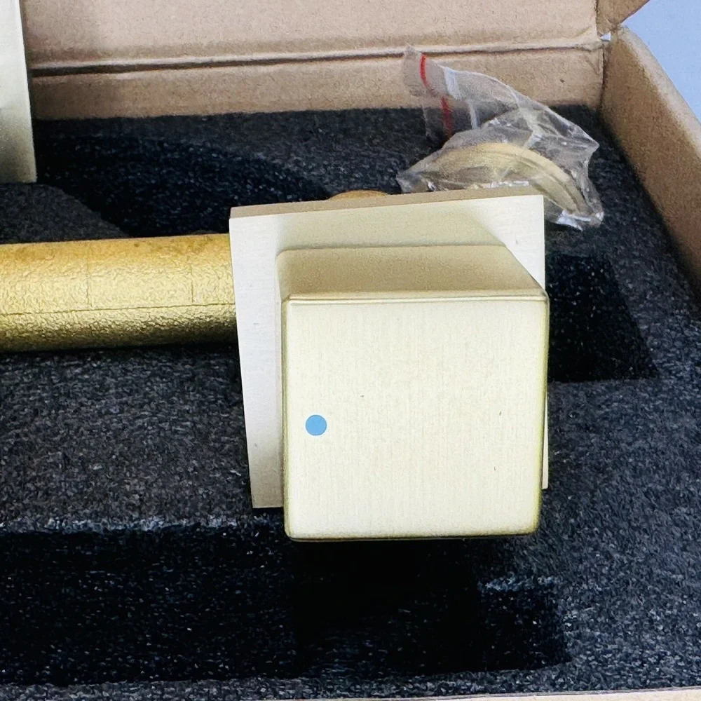 RBROHANT Brushed Gold Wall Mount Bathroom‎ Sink Faucet w/ Rough in Valve RB0996